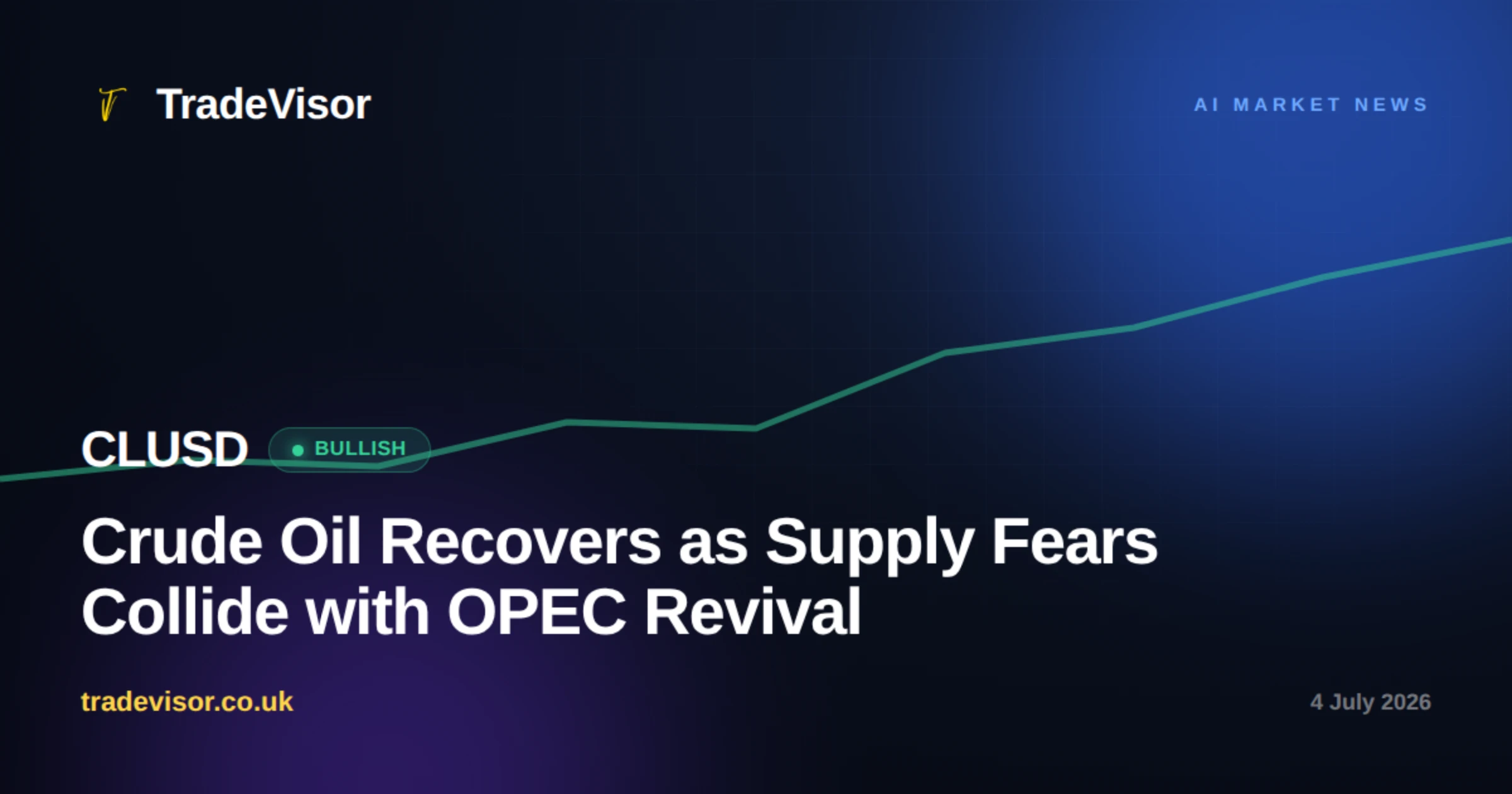 Crude Oil Recovers as Supply Fears Collide with OPEC Revival