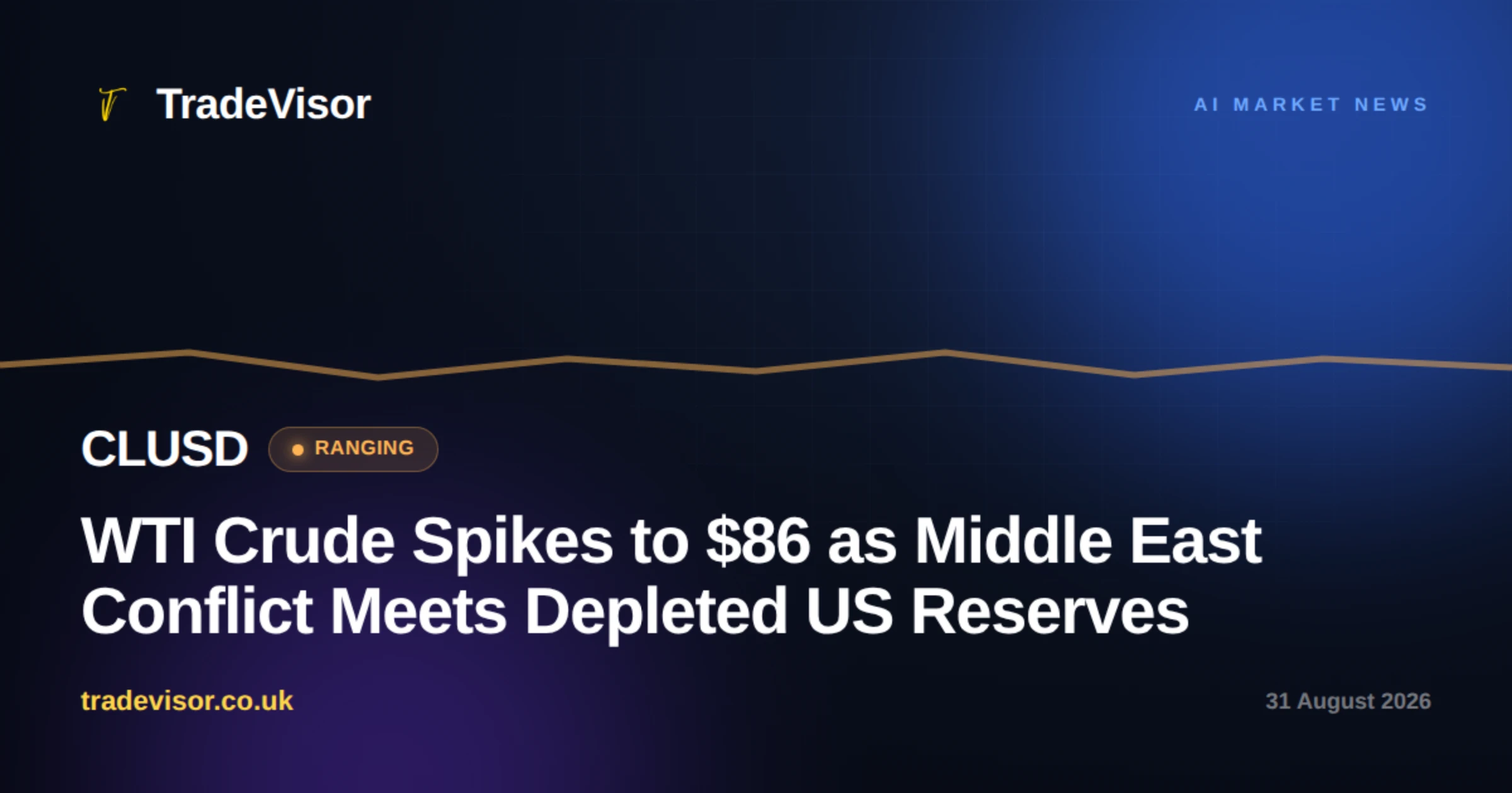 WTI Crude Spikes to $86 as Middle East Conflict Meets Depleted US Reserves